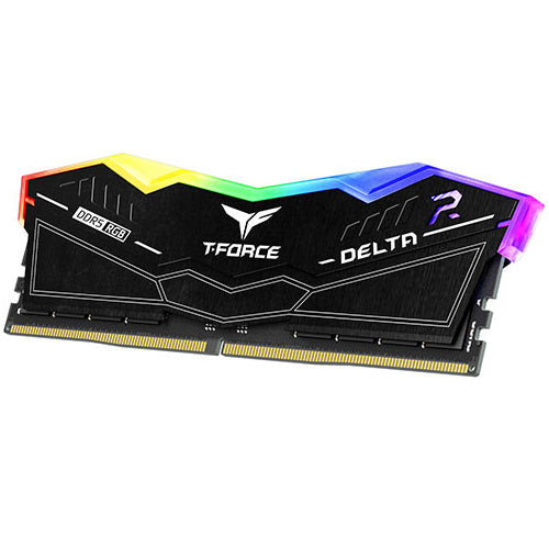 TEAMGROUP T-Force Delta RGB 32GB ( 16GBx2 ) 6400MHz DDR5 RAM ( Black ) - Byte Baazar