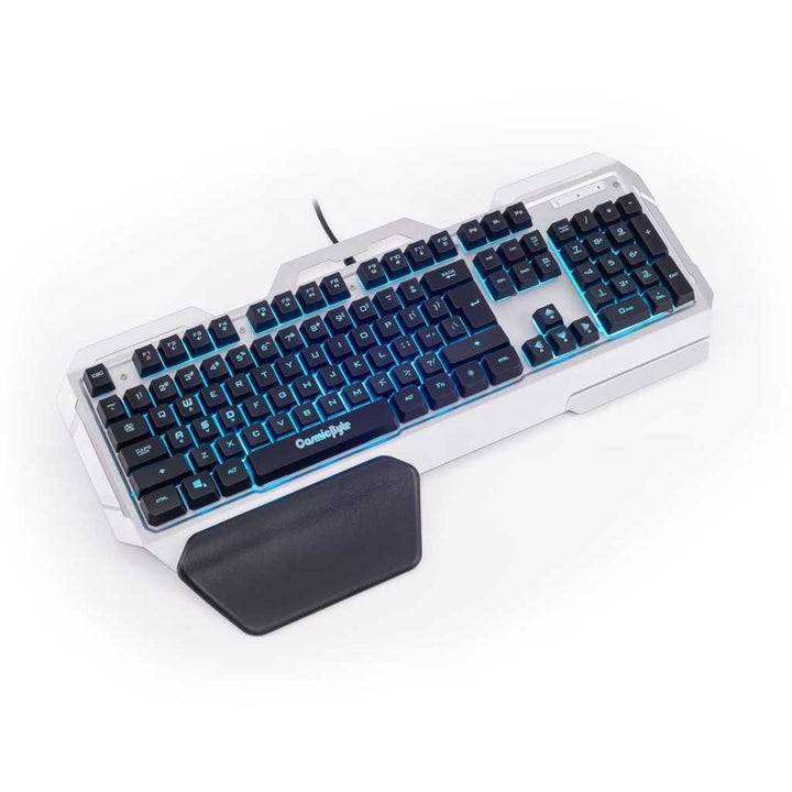 COSMIC BYTE CB-GK-06 Galactic Full Size Membrane Wired Gaming Keyboard ( Black / Silver ) - Byte Baazar