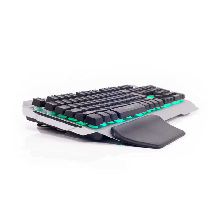 COSMIC BYTE CB-GK-06 Galactic Full Size Membrane Wired Gaming Keyboard ( Black / Silver ) - Byte Baazar