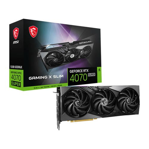 MSI GeForce RTX 4070 Super Gaming X Slim 12GB Nvidia Graphic Card - Byte Baazar