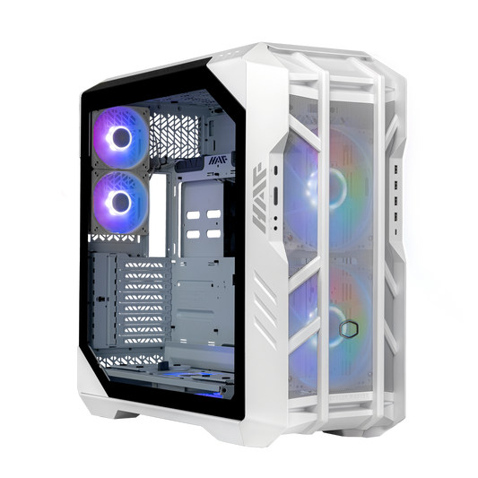 COOLER MASTER HAF 700 ARGB EATX Full Tower Cabinet (White) - Byte Baazar