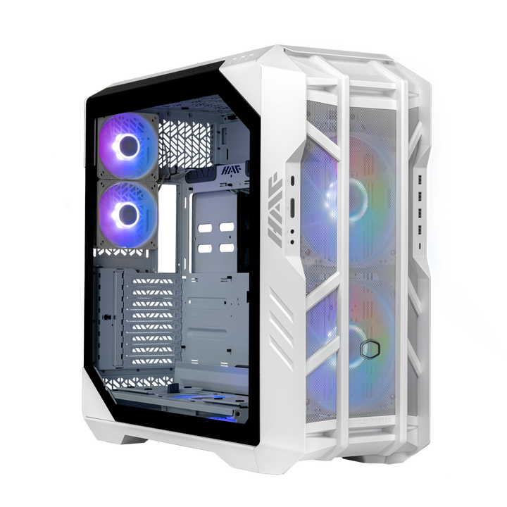 COOLER MASTER HAF 700 ARGB EATX Full Tower Cabinet (White) - Byte Baazar