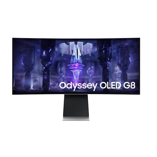 SAMSUNG Odyssey G8 LS34BG850SWXXL 34 Inch 2K WQHD 175Hz Oled Panel 0.5MS AMD Freesync Gaming Monitor - Byte Baazar