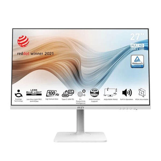 MSI Modern MD272XPW 27 Inch FHD 100Hz IPS Panel 108% SRGB 4MS Adaptive Freesync IPS Gaming Monitor - Byte Baazar