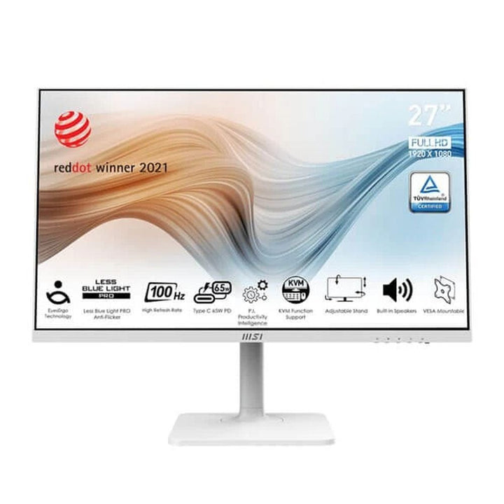 MSI Modern MD272XPW 27 Inch FHD 100Hz IPS Panel 108% SRGB 4MS Adaptive Freesync IPS Gaming Monitor - Byte Baazar