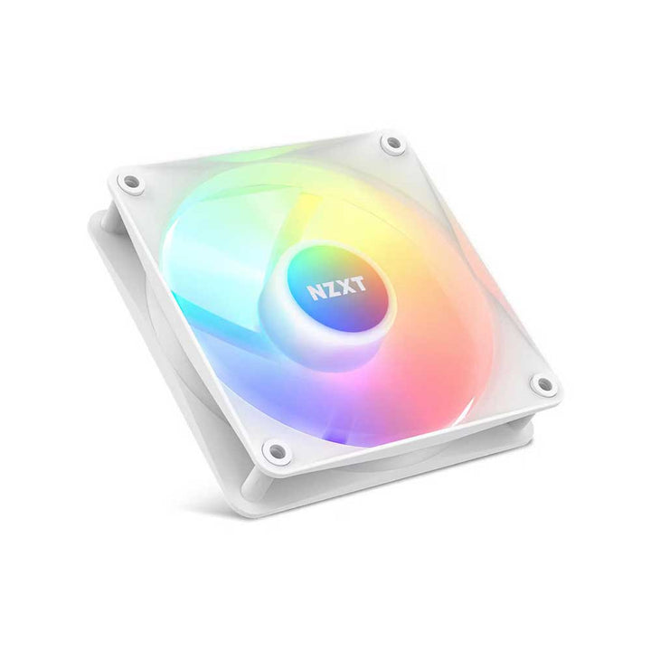 NZXT F120 RGB Core 120mm Cabinet Fan with Mounted Hub Matte White (Single Pack) - Byte Baazar