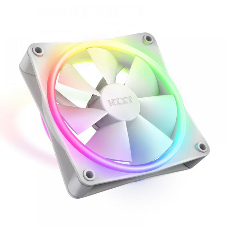 NZXT F120 RGB Duo 120mm Cabinet Fan White (Single Pack) - Byte Baazar