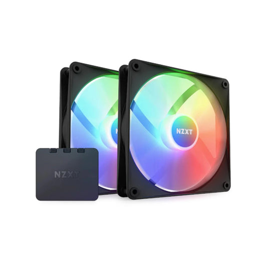 NZXT F140 RGB Core 140mm Cabinet Fan Black (Twin Pack) - Byte Baazar