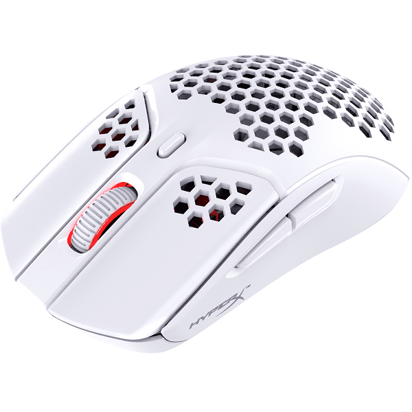 HYPERX Pulsefire Haste Wireless Ambidextrous Gaming Mouse ( 4P5E4AA ) ( 16000DPI / 6 Macro Buttons ) ( White ) - Byte Baazar