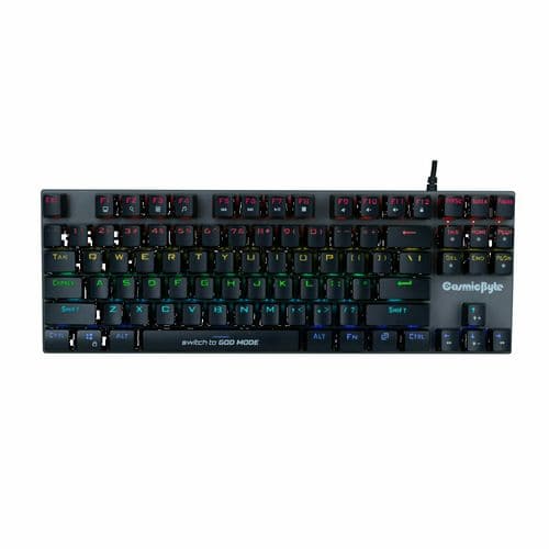 COSMIC BYTE CB-GK-25 Pandora Tenkeyless Mechanical Wired Gaming Keyboard ( Black) ( Blue Switch ) - Byte Baazar