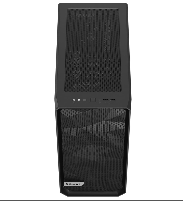 FRACTAL DESIGN Meshify 2 Compact Dark Tint ATX Mid Tower Cabinet (Black) - Byte Baazar