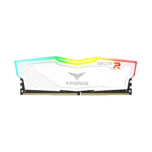 TEAMGROUP T-Force Delta RGB 16GB ( 16GB x 1 ) 3200MHz DDR4 RAM ( White ) - Byte Baazar