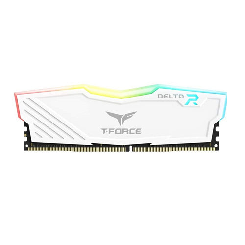 TEAMGROUP T-Force Delta RGB 8GB ( 8GB x 1 ) 3600MHz DDR4 RAM ( White ) - Byte Baazar