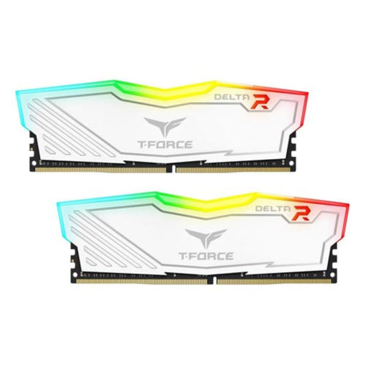 TEAMGROUP T-Force Delta RGB 64GB ( 32GB x 2 ) 5600MHz DDR5 RAM (White) - Byte Baazar