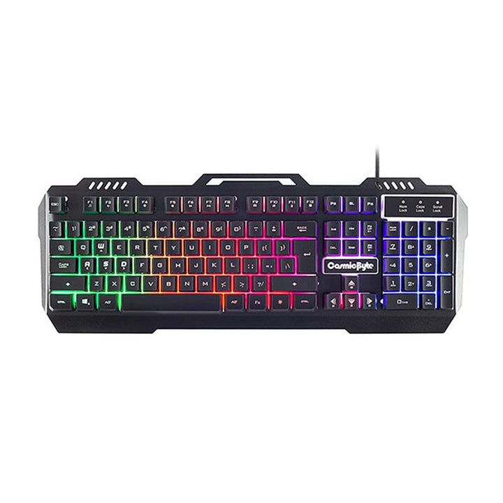 COSMIC BYTE CB-GK-05 Titan Full Size Membrane Wired Gaming Keyboard ( Black ) - Byte Baazar