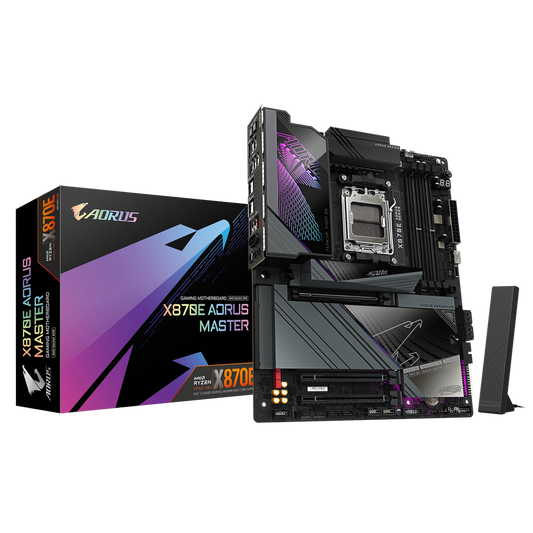 GIGABYTE X870E Aorus Master Wifi DDR5 AMD Motherboard - Byte Baazar