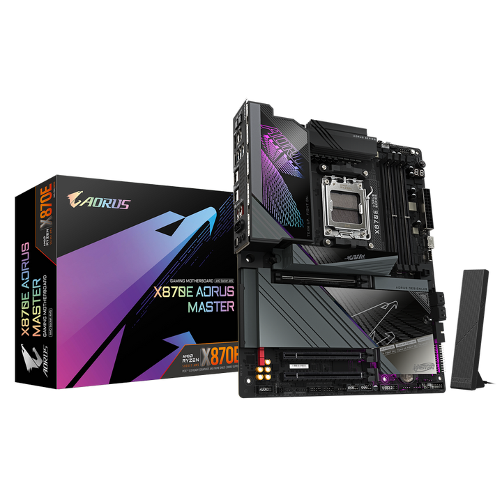 GIGABYTE X870E Aorus Master Wifi DDR5 AMD Motherboard - Byte Baazar