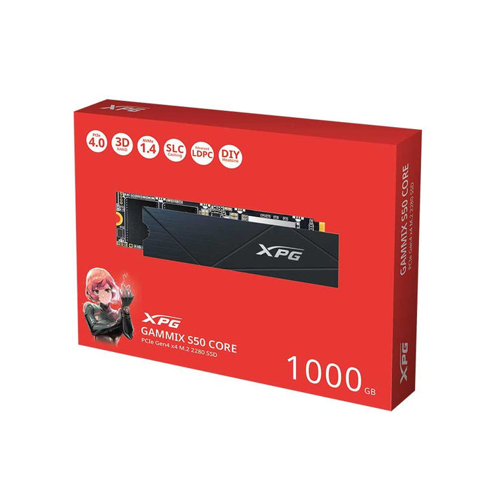 ADATA XPG Gammix S50 Core 1TB M.2 NVME Gen4 Solid State Drive ( SSD ) - Byte Baazar