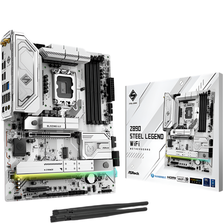 ASROCK Z890 Steel Legend WIFI DDR5 Intel Motherboard - Byte Baazar