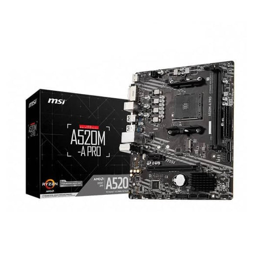 MSI A520M-A Pro DDR4 AMD Motherboard - Byte Baazar