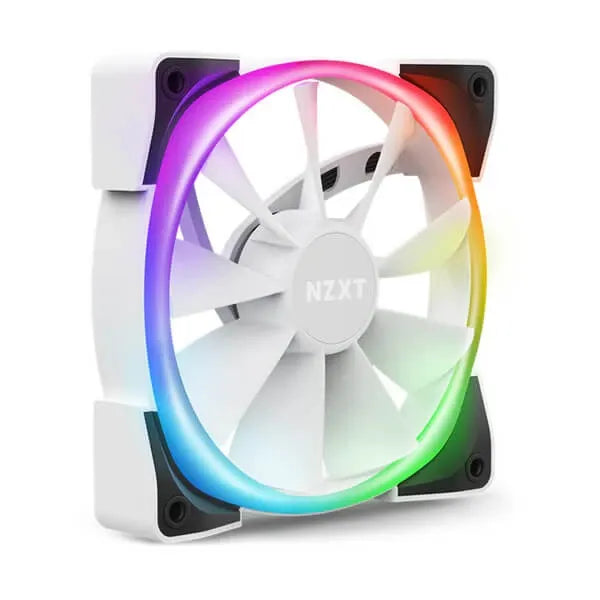 NZXT Aer RGB 2 120mm RGB Cabinet Fans (White) (Single Pack) - Byte Baazar