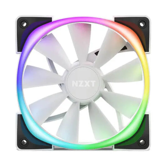 NZXT Aer RGB 2 120mm RGB Cabinet Fans (White) (Single Pack) - Byte Baazar