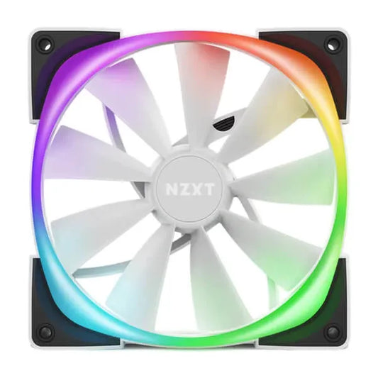 NZXT Aer RGB 2 140mm RGB Cabinet Fans (White) (Single Pack) - Byte Baazar