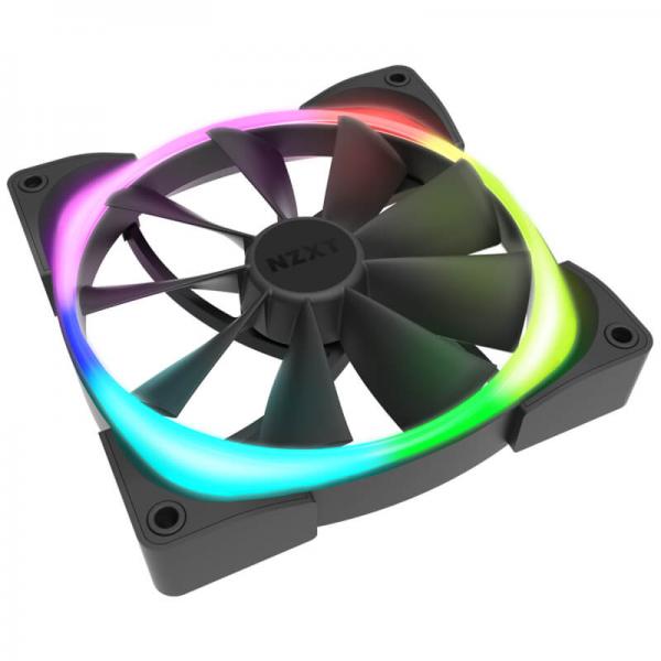 NZXT Aer RGB 2 140mm RGB Cabinet Fan (Black) (Single Pack) - Byte Baazar