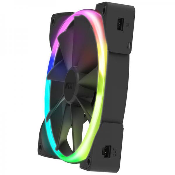 NZXT Aer RGB 2 140mm RGB Cabinet Fan (Black) (Single Pack) - Byte Baazar