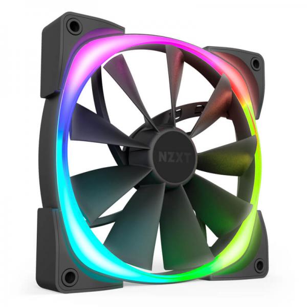 NZXT Aer RGB 2 140mm RGB Cabinet Fan (Black) (Single Pack) - Byte Baazar