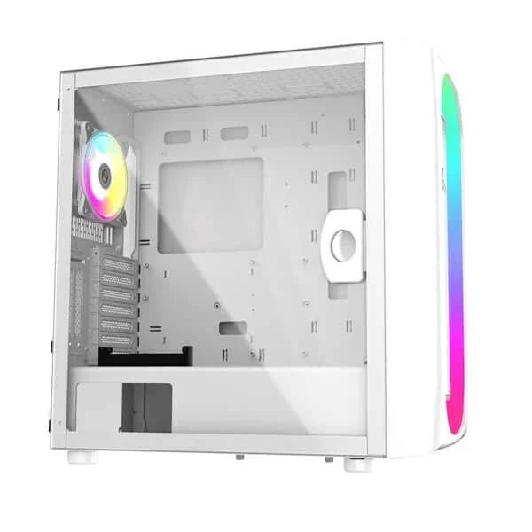 ALSEYE Ai Pro ARGB Mesh ATX Mid Tower Cabinet (White) - Byte Baazar