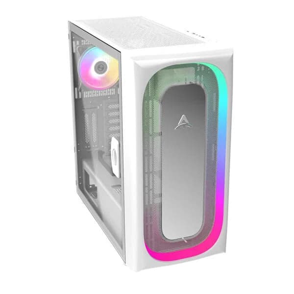 ALSEYE Ai Pro ARGB Mesh ATX Mid Tower Cabinet (White) - Byte Baazar