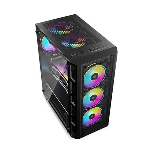 ANT ESPORTS 510 Air ARGB EATX Mid Tower Cabinet (Black) - Byte Baazar