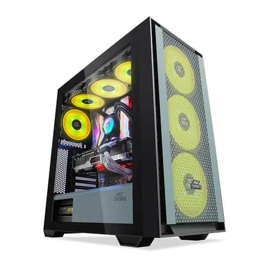 ANT ESPORTS 690 Air ARGB ATX Mid Tower Cabinet (Black) - Byte Baazar