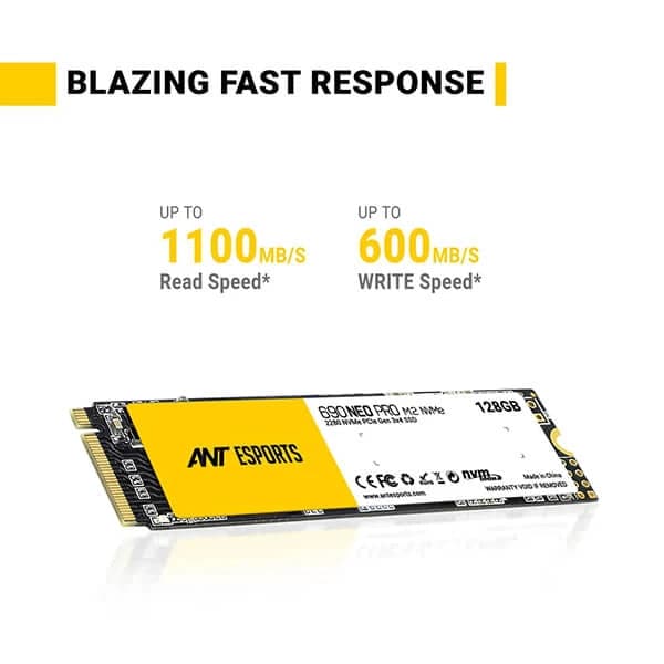 ANT ESPORTS 690 Neo Pro 128GB M.2 NVMe Gen3 Solid State Drive (SSD) - Byte Baazar