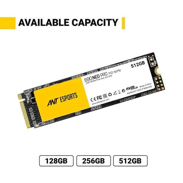 ANT ESPORTS 690 Neo Pro 512GB M.2 NVME Gen3 Solid State Drive (SSD) - Byte Baazar