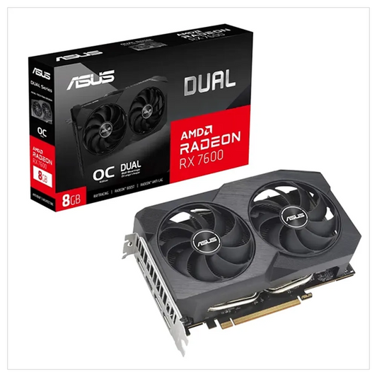 ASUS Dual Radeon RX 7600 V2 OC Edition 8GB AMD Graphic Card - Byte Baazar