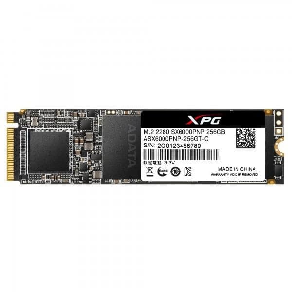 ADATA XPG SX6000 Pro 256GB M.2 NVMe Gen3 Solid State Drive (SSD) - Byte Baazar