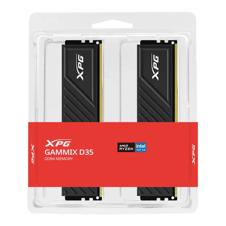 ADATA XPG GAMMIX D35 64GB ( 32GB x 2 ) 3200MHz DDR4 RAM (Black) - Byte Baazar