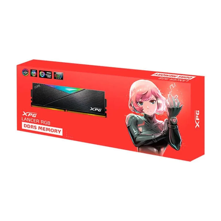 ADATA XPG Lancer RGB 16GB ( 16GB x 1 ) 6000MHz DDR5 RAM ( Black ) - Byte Baazar