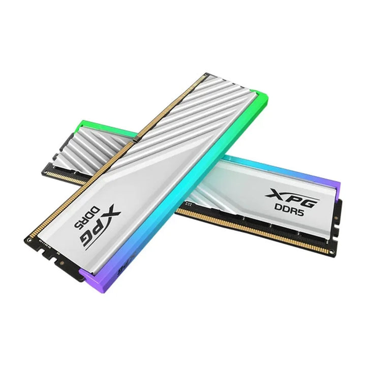 ADATA XPG Lancer Blade RGB 32GB ( 16GBx2 ) 6000MHz DDR5 RAM ( White ) - Byte Baazar