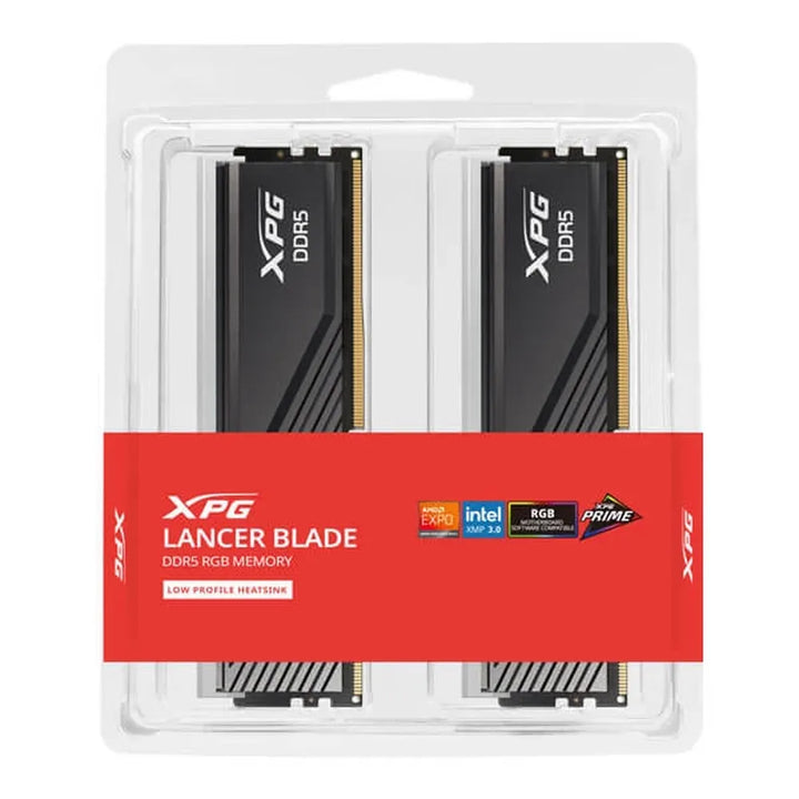 ADATA XPG Lancer Blade RGB 32GB (16GB x 2) DDR5 6400MHz RAM (Black) - Byte Baazar