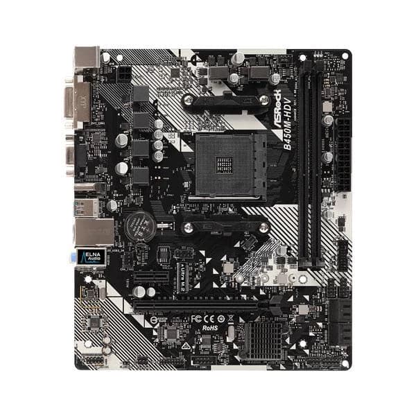 ASROCK B450M-HDV R4.0 DDR4 AMD Motherboard - Byte Baazar