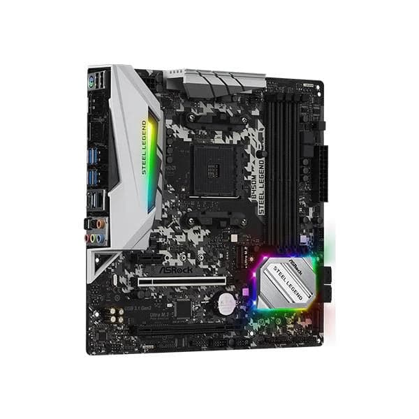 ASROCK B450M Steel Legend DDR4 AMD Motherboard - Byte Baazar