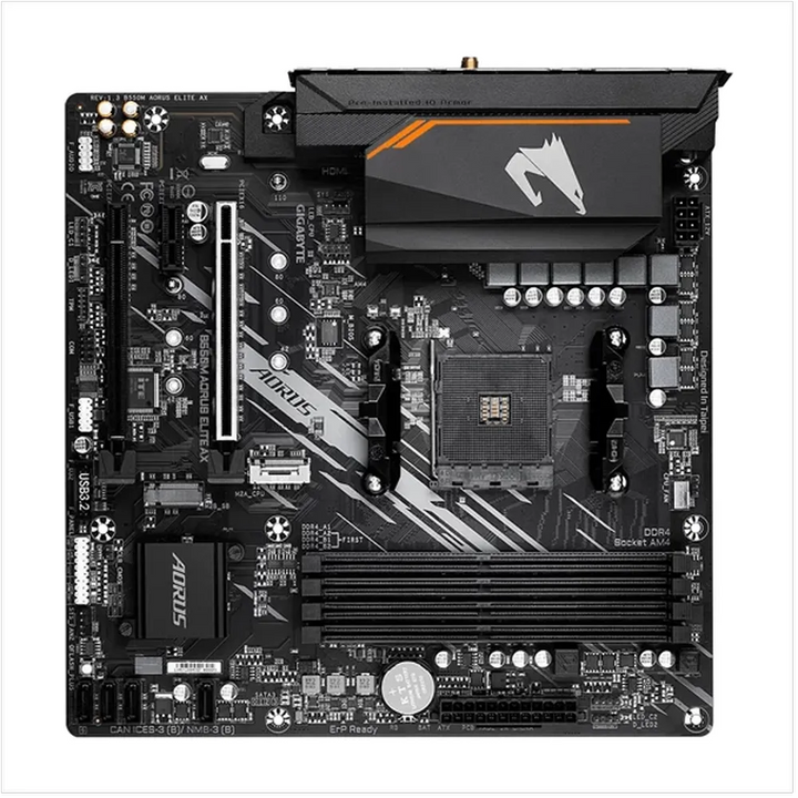 GIGABYTE B550M Aorus Elite AX Wifi DDR4 AMD Motherboard - Byte Baazar