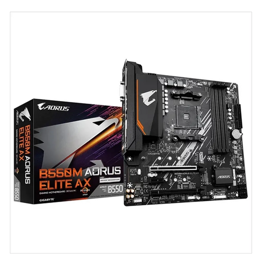 GIGABYTE B550M Aorus Elite AX Wifi DDR4 AMD Motherboard - Byte Baazar