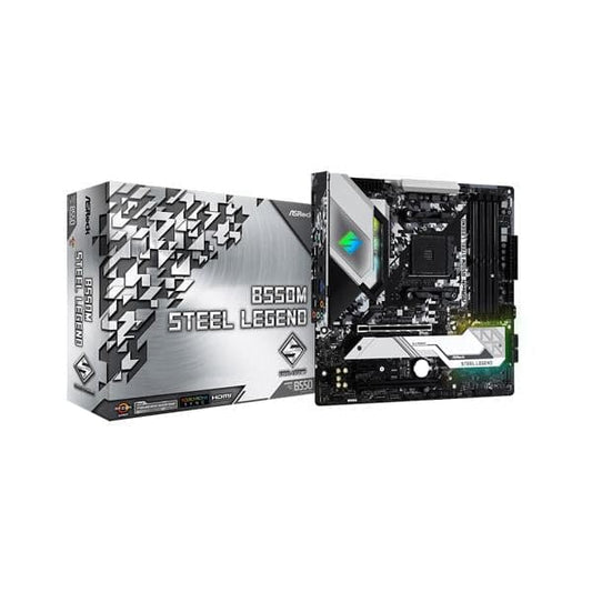 ASROCK B550M Steel Legend DDR4 AMD Motherboard - Byte Baazar