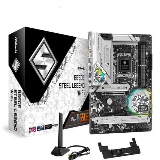 ASROCK B650E Steel Legend Wifi DDR5 AMD Motherboard - Byte Baazar