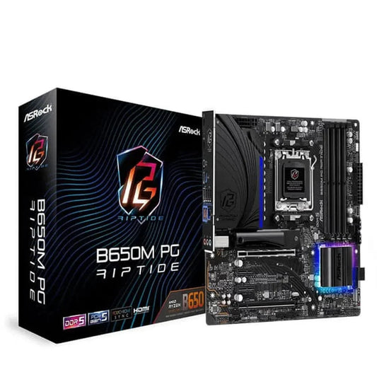 ASROCK B650M Phantom Gaming Riptide DDR5 AMD Motherboard - Byte Baazar