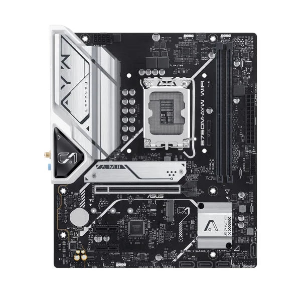 ASUS B760M-AYW WIFI DDR5 Intel Motherboard - Byte Baazar